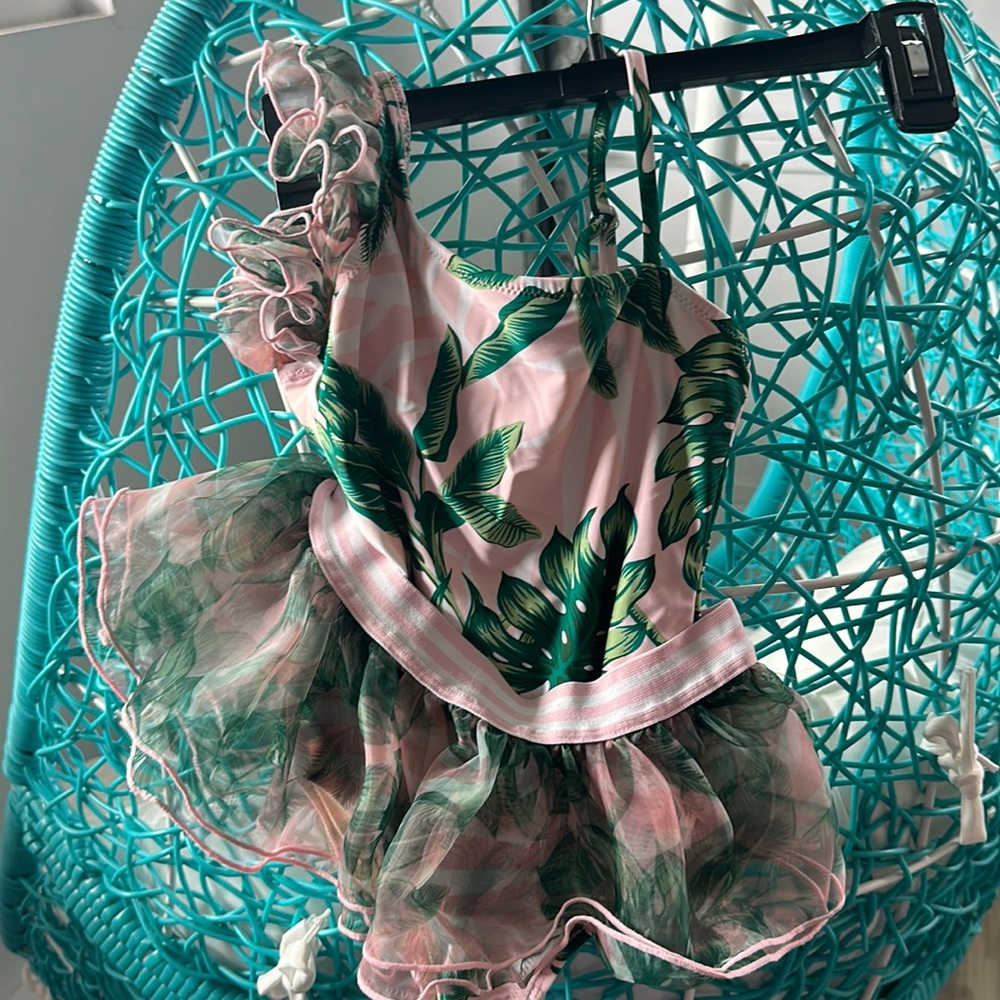 Shade critters leaf swimsuit with tutu